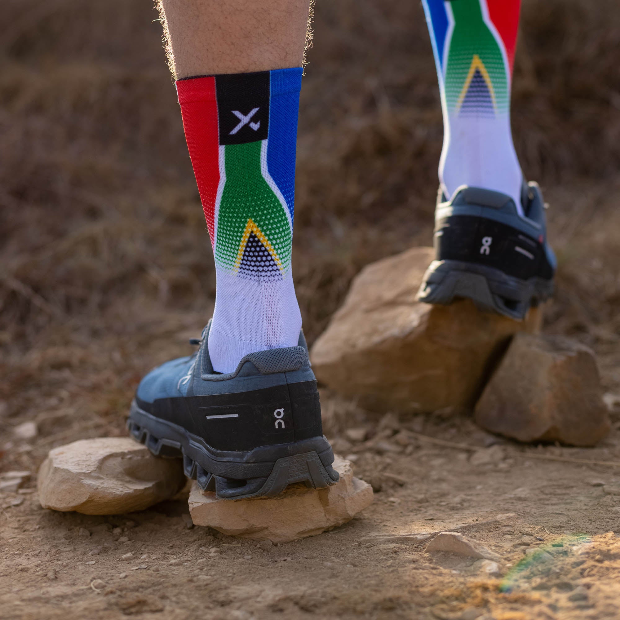 South Africa Flag Crew Socks