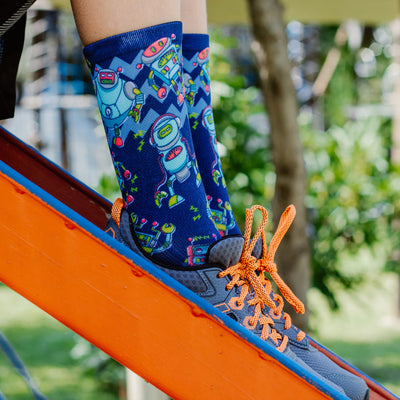 Robots Casual Crew Socks