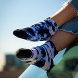 Tie Dye Stripe Tab Socks