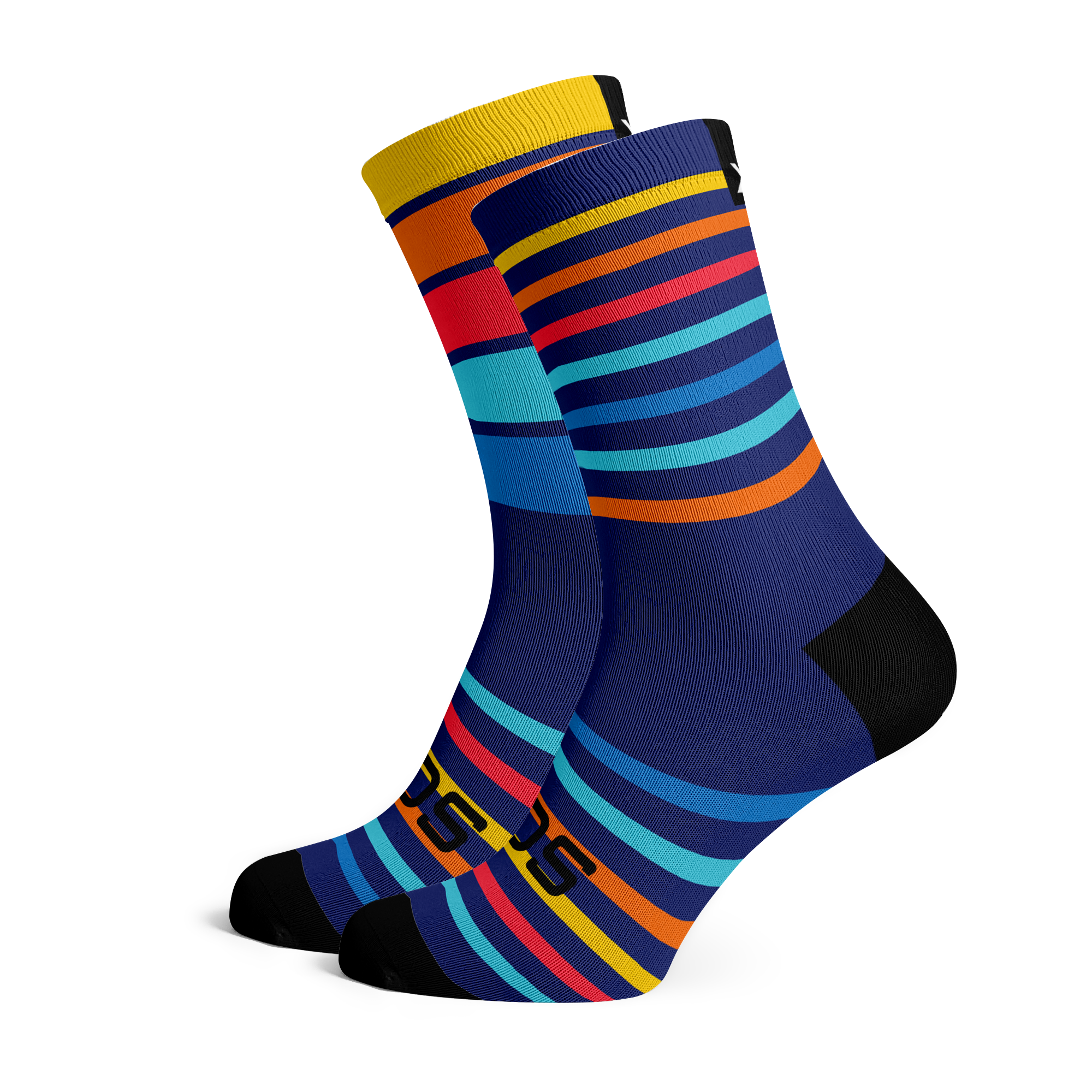 Sunset Running Crew Socks