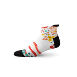 Ditsy White Tab Socks