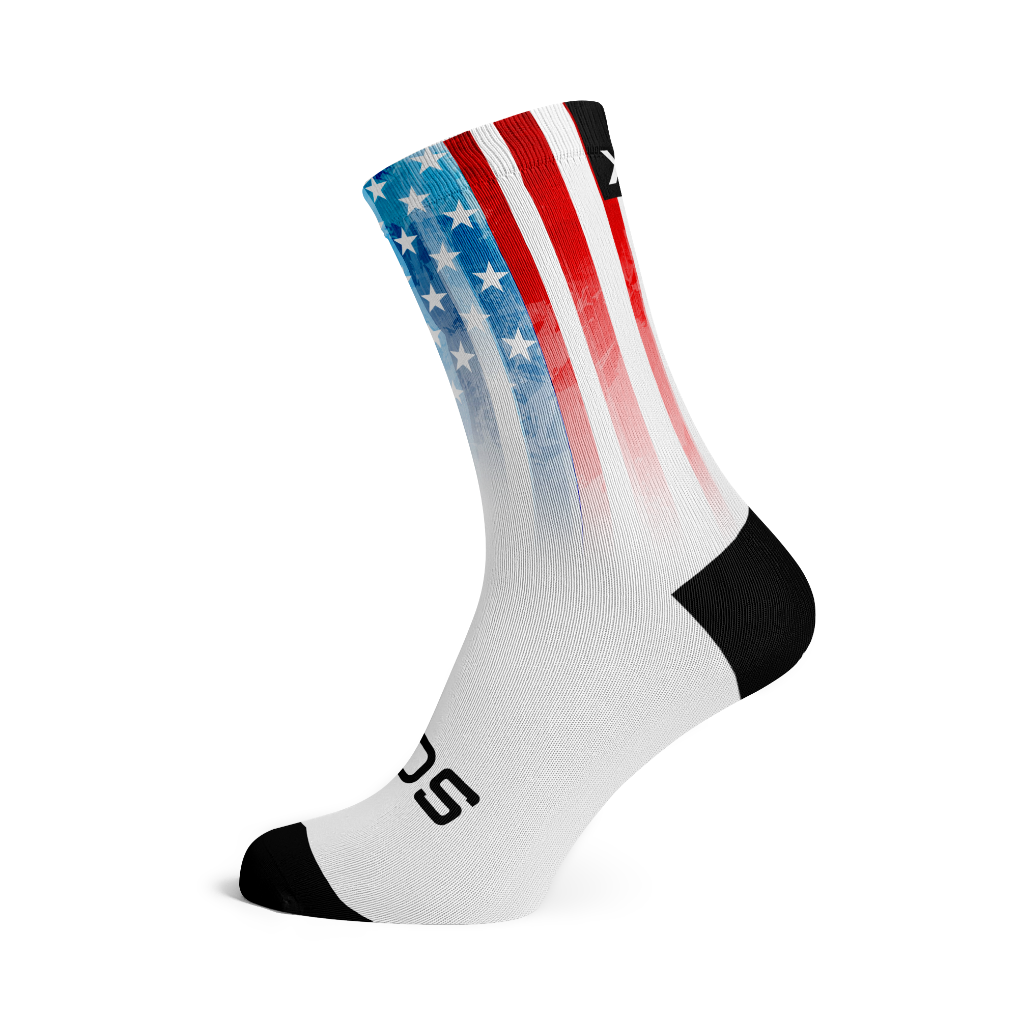 USA Paint Flag Crew Socks