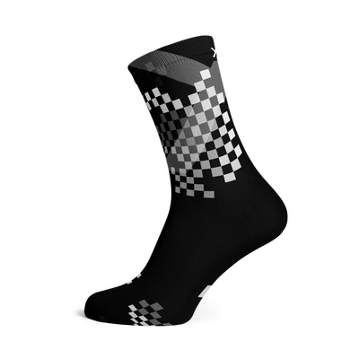 X Black Minimalist Crew Socks