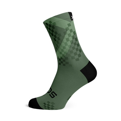 X Olive Minimalist Crew Socks