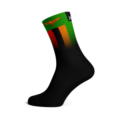 Zambia Flag Crew Socks